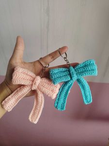 Crochet Bow Keychains