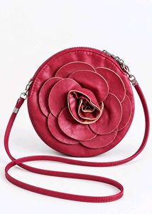 Cute Rose Round Crossbody Bag