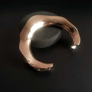 Abstract Gold Cuff Bracelet