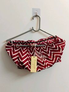 Red & White Chevron Top
