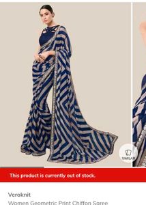 ❤️❤️Elegant Striped Saree ❤️❤️