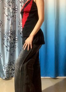 Sparkly Red &amp; Black Party Top