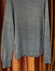 GAP Marled Roll Crew Neck Sweater