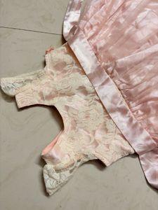 Beautiful Pink Lace Flower Girl Dress