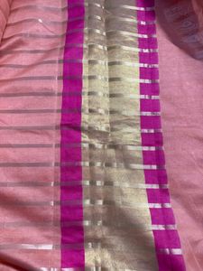 Elegant Peach Saree