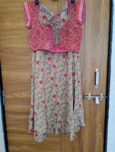 Chic Floral Lehenga Choli Set
