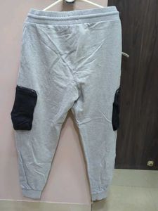 Men's Grey Cargo Joggers
