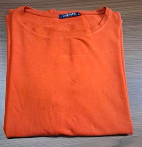 Oversized women's Orange T-Shirt