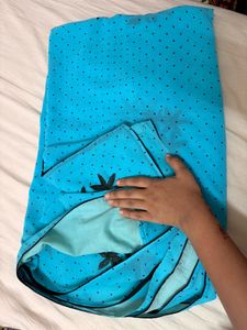 blue saree with stitched blouse 💙