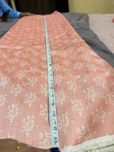 Pink Floral Print dress material
