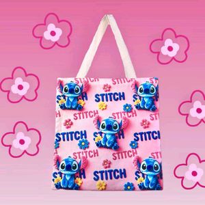 🇸🇬Cute Stitch &amp; Angel Plush Tote Bag