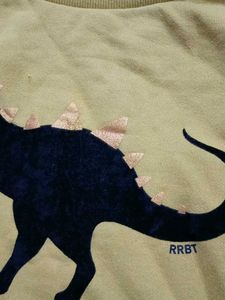 Cute Dinosaur Yellow Sweatshirt
