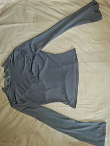 Elegant Blue Lace Robe