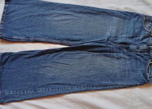 Zara Wide Leg Blue Jeans