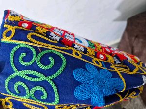 Ethnic Embroidered Tote Bag