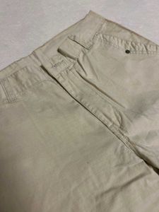 Beige Wide Leg Pants