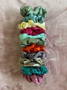 24 Colorful Scrunchie Set