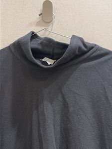 Black Mock Neck Long Sleeve Top