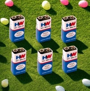 Pack of 6) 9 VOLTS HW BATTERY