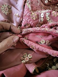 Stunning Embellished long gown with dupatta