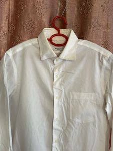 Classic White Men's Dress Shirt