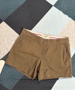 Stylish Olive Green Women's Shorts