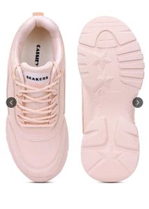 Pink Chunky Sole Sneakers