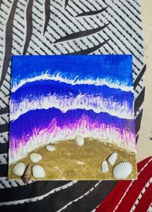 handmade acrylic painting for work desk