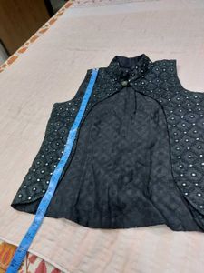 Embellished Nehru Jacket Style Top