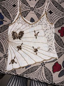 Y2K Embellished Sheer Butterfly Cami Top