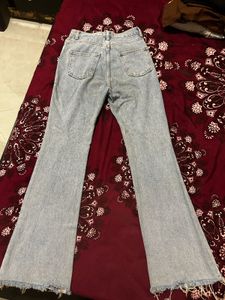 Light Wash Bell Bottom Jeans