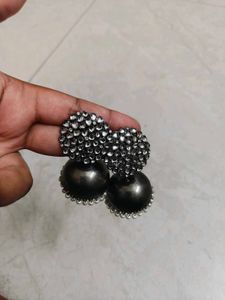 Elegant Jhumka Earrings with Pearls