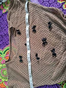 Cute Brown Top with Bows