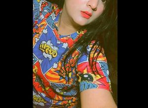 Pop Art Comic Print T-Shirt