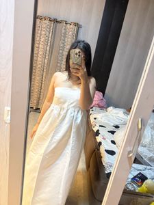 Strapless White Maxi Dress❤️🎀🦋