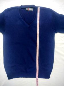 Navy Blue V-Neck Sweater