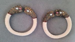 Elegant Pearl Beaded Bangles