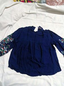 Crop Top With Hand Embroidery