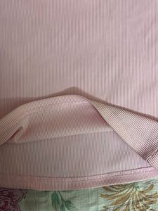 Cute Pink Square Neck Top