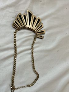 Statement Black &amp; White Marble Necklace
