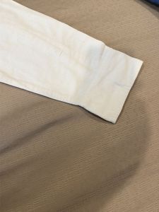 Men's White Casual Shirt with Pocket Detail