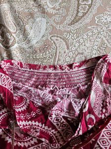 Boho Elephant Print Palazzo Pants