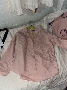 Women's Pink Button-Up Shirt