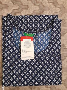 7 Threads - Blue Printed Kurta