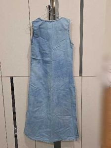 Sleeveless Denim Midi Dress
