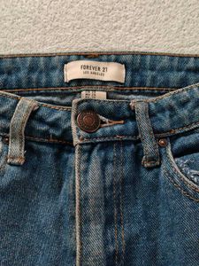 Frayed Hem Denim Jeans