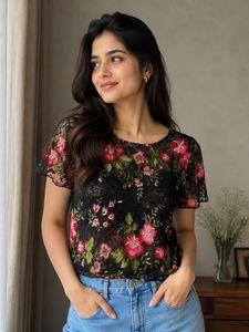 Chic Floral Lace Top