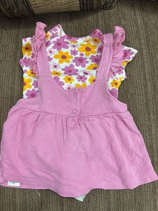 Adorable Pink Bunny Dress Set