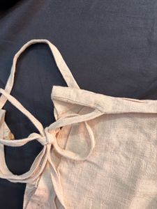 Beige Cargo Pants with Drawstring Waist