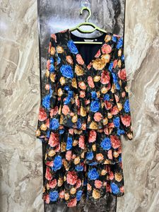 Floral Tiered Midi Dress
